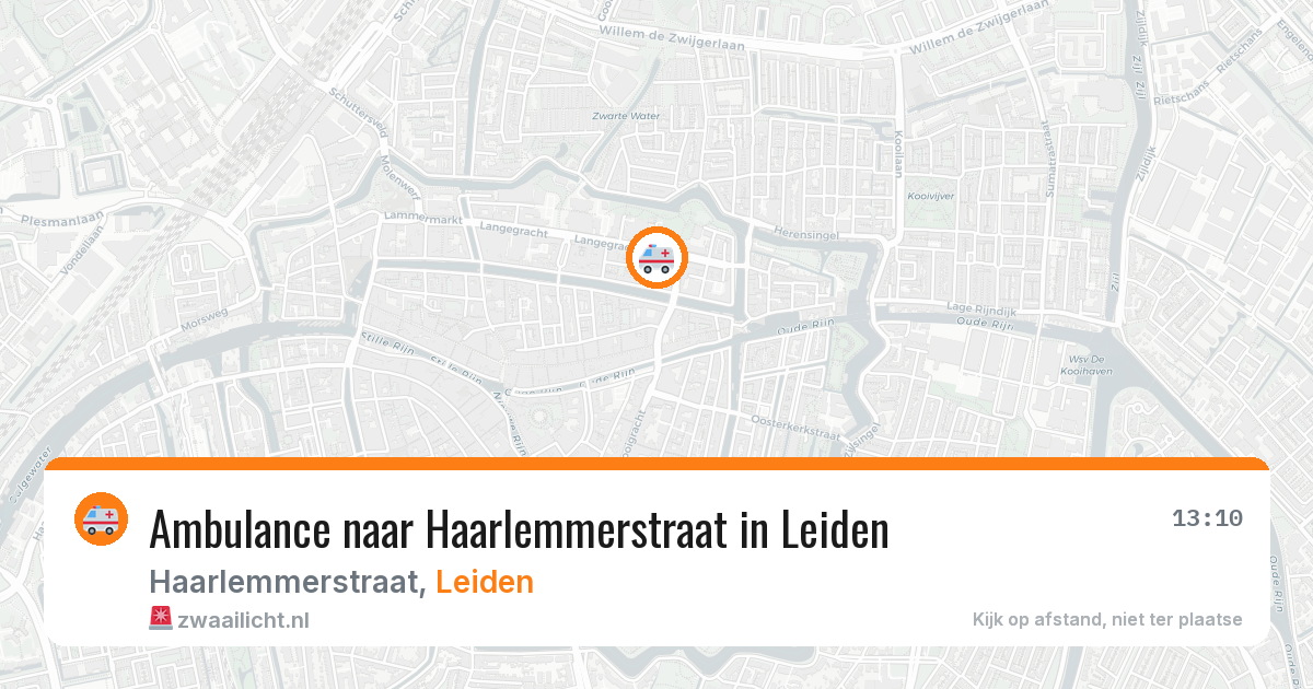 Ambulance naar Haarlemmerstraat in Leiden — 5 mei 2026