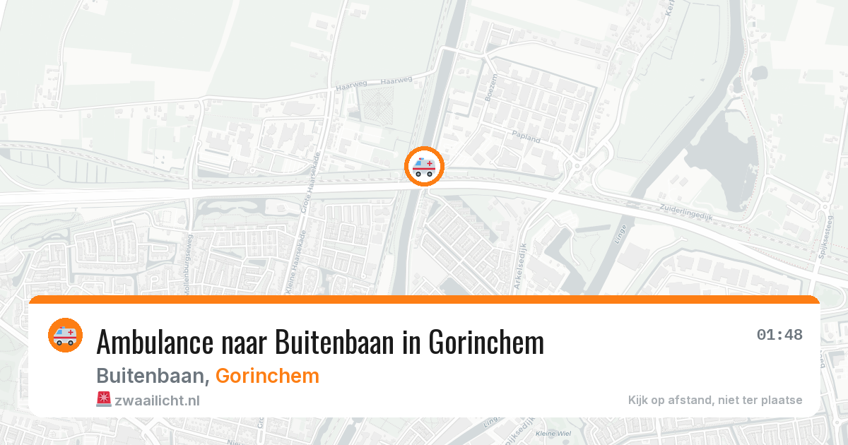 Ambulance naar Buitenbaan in Gorinchem — 14 jul 2026