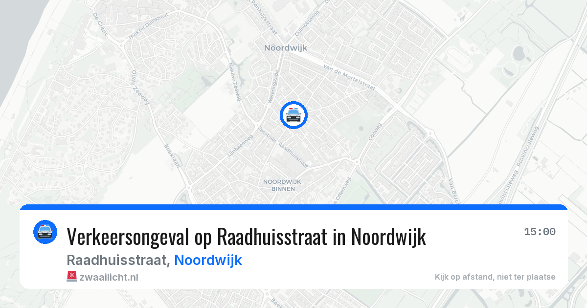 Verkeersongeval op Raadhuisstraat in Noordwijk — 27 mei 2026