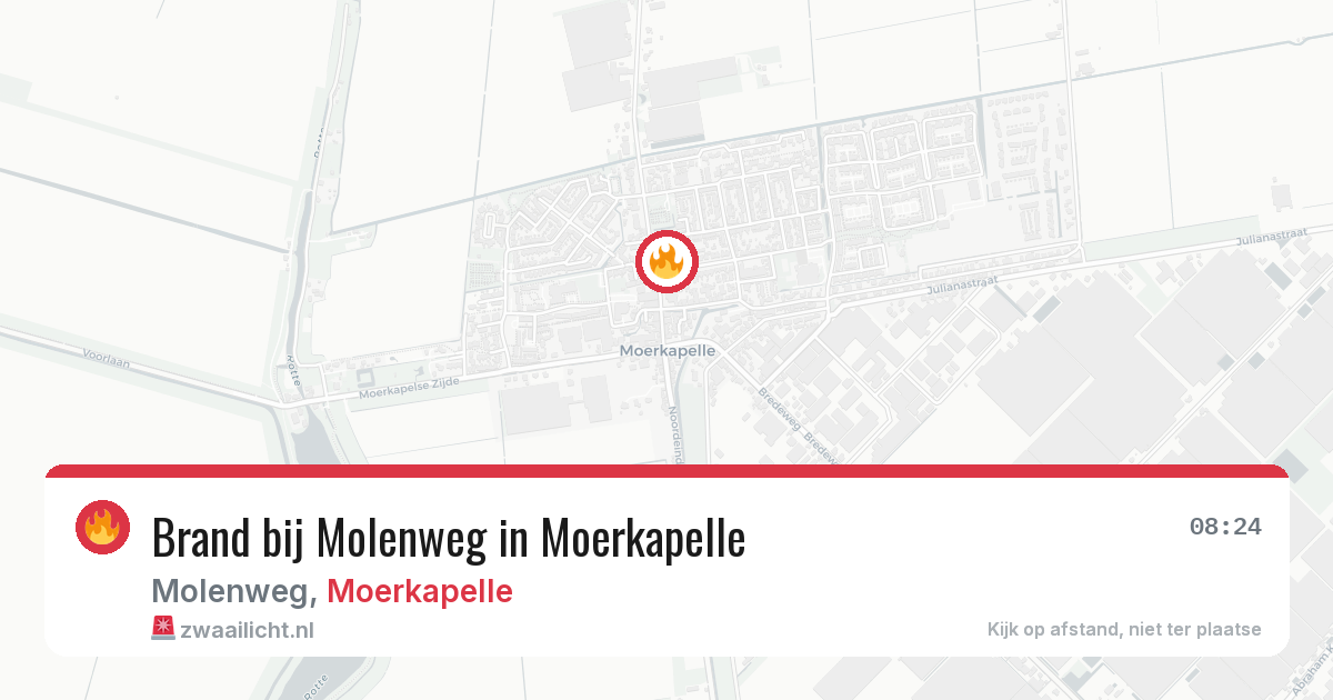 Brand bij Molenweg in Moerkapelle — 31 mei 2026