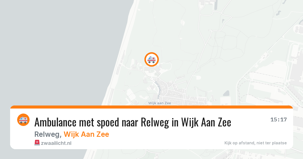 Ambulance met spoed naar Relweg in Wijk Aan Zee — 12 aug 2026