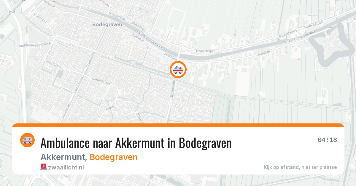 Ambulance naar Akkermunt in Bodegraven — 14 jun 2026