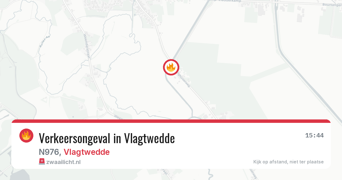 Verkeersongeval in Vlagtwedde — 13 aug 2026