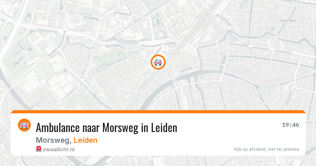 Ambulance naar Morsweg in Leiden — 4 mei 2026
