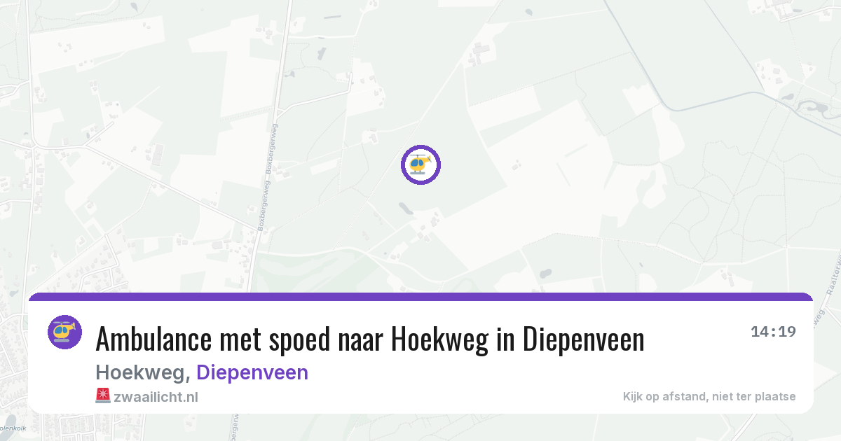 Ambulance met spoed naar Hoekweg in Diepenveen — 11 jun 2026