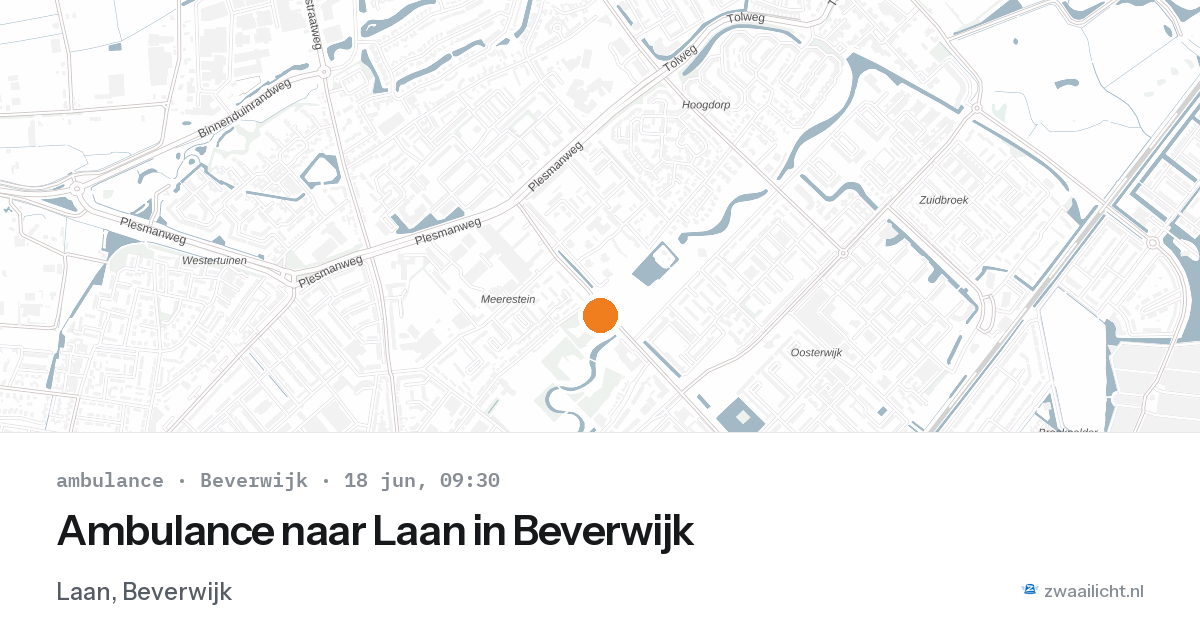 Ambulance naar Laan in Beverwijk — 18 jun 2026