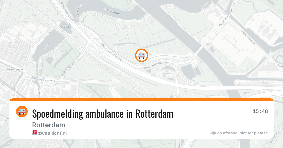Spoedmelding ambulance in Rotterdam — 13 aug 2026