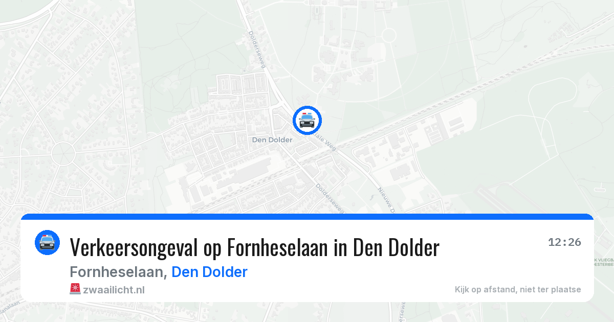 Verkeersongeval op Fornheselaan in Den Dolder — 3 apr 2026