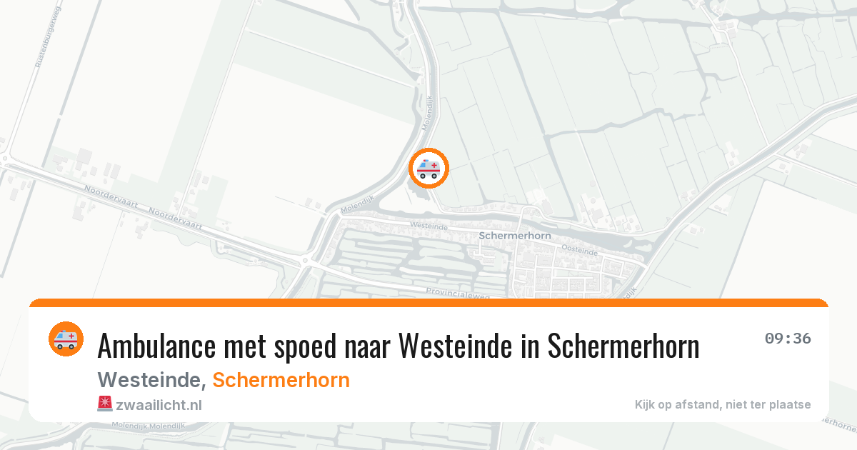 Ambulance met spoed naar Westeinde in Schermerhorn — 29 jan 2026