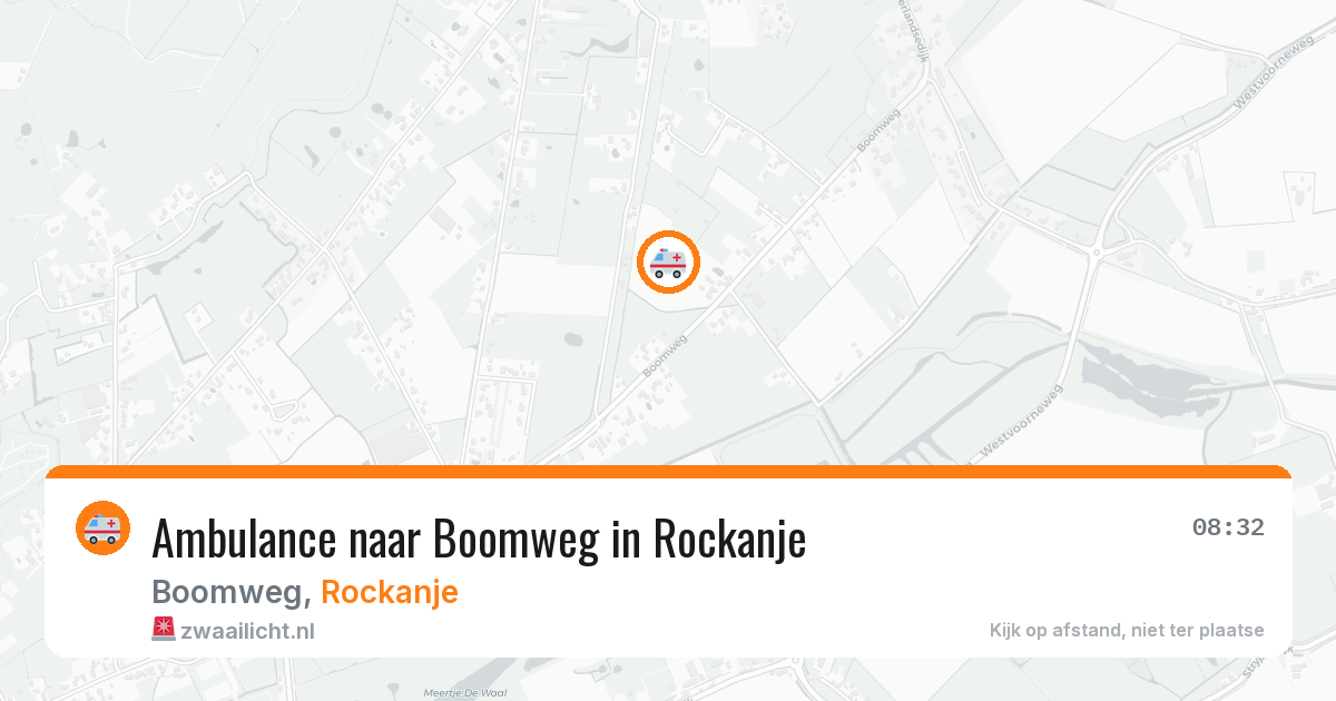 Ambulance naar Boomweg in Rockanje — 1 aug 2026