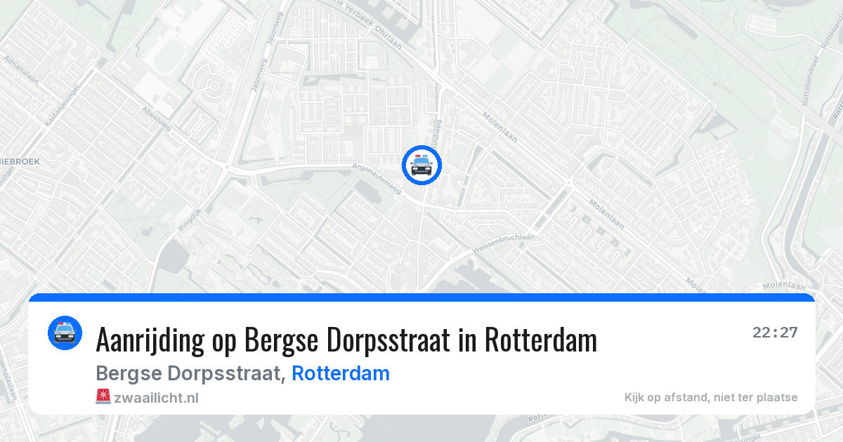 Aanrijding op Bergse Dorpsstraat in Rotterdam — 29 mei 2026