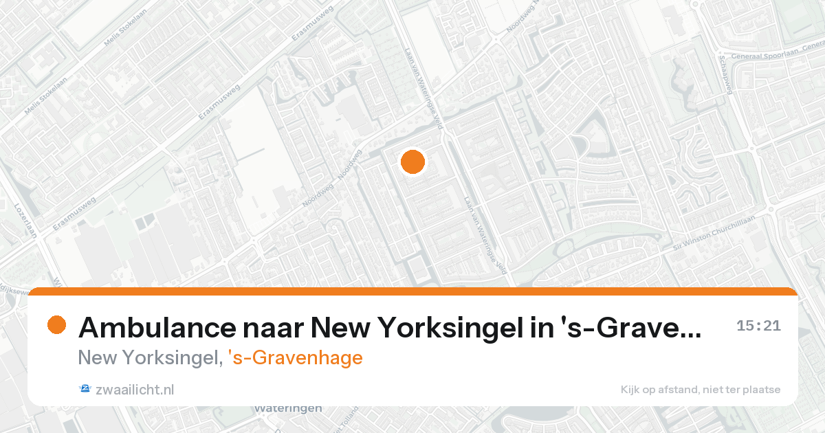 Ambulance naar New Yorksingel in 's-Gravenhage — 25 aug 2026