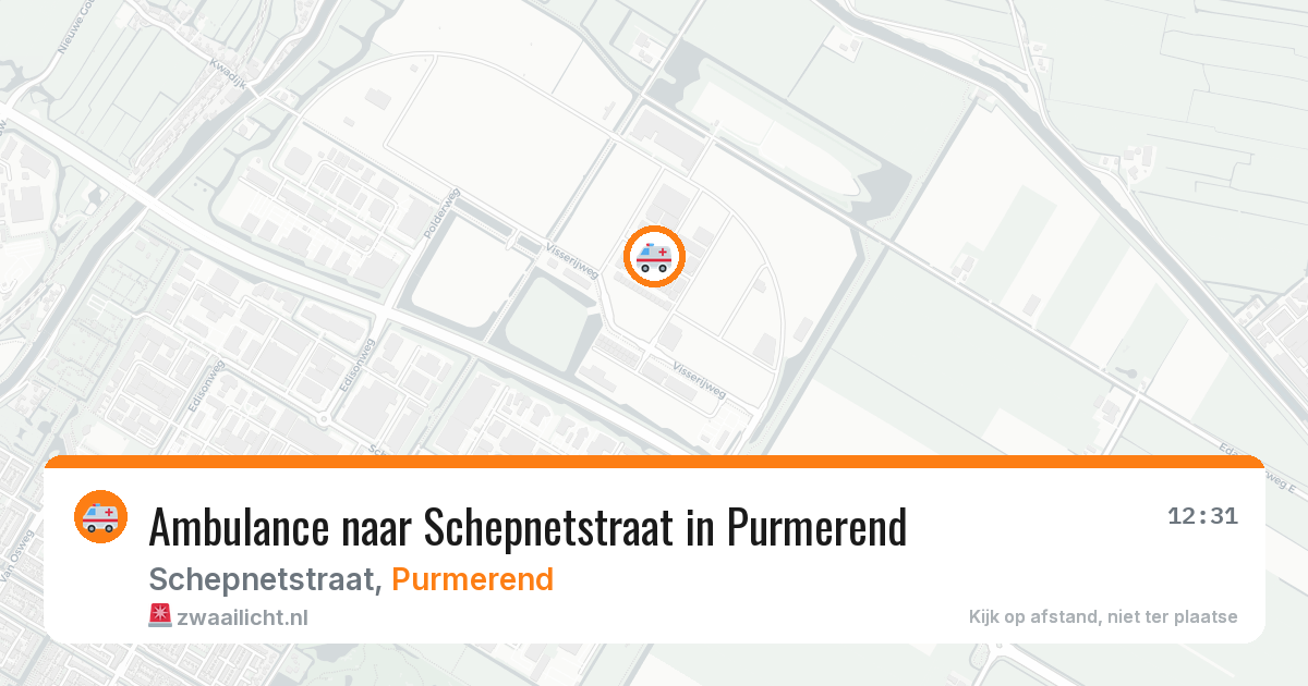 Ambulance naar Schepnetstraat in Purmerend — 30 jun 2026