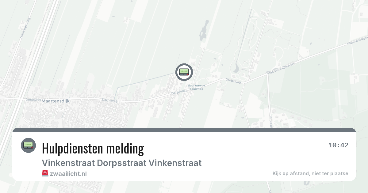 Hulpdiensten melding — 7 feb 2026