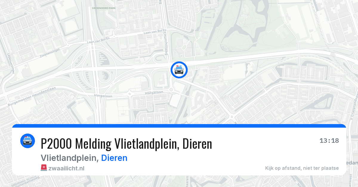 P2000 Melding Vlietlandplein, Dieren — 26 apr 2026