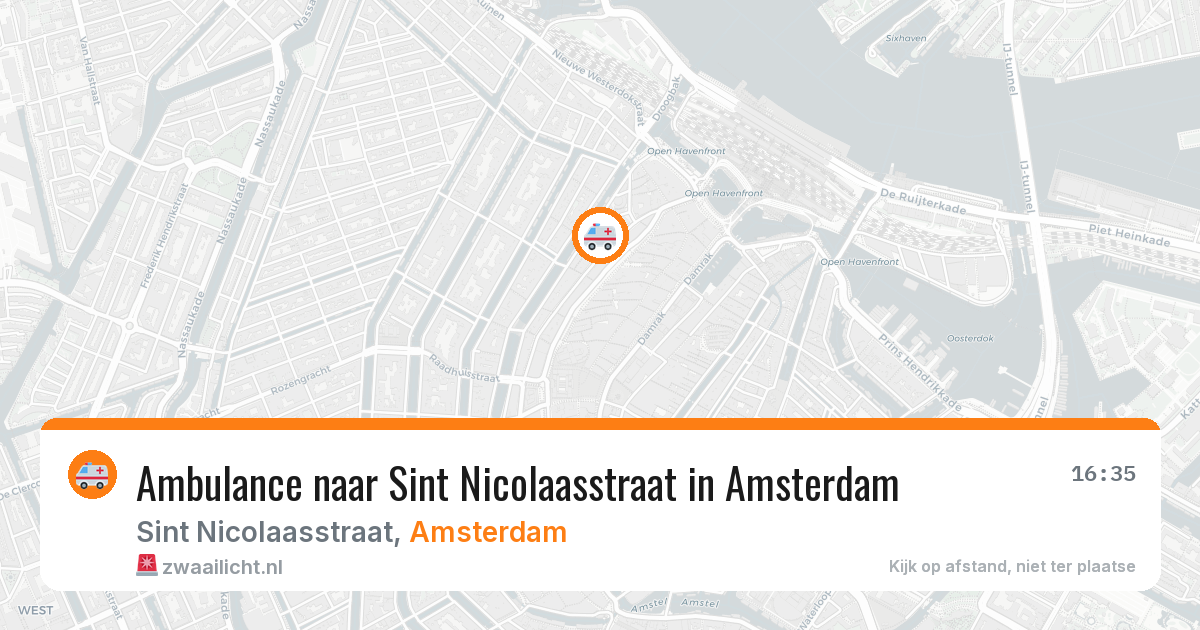 Ambulance naar Sint Nicolaasstraat in Amsterdam — 3 mei 2026