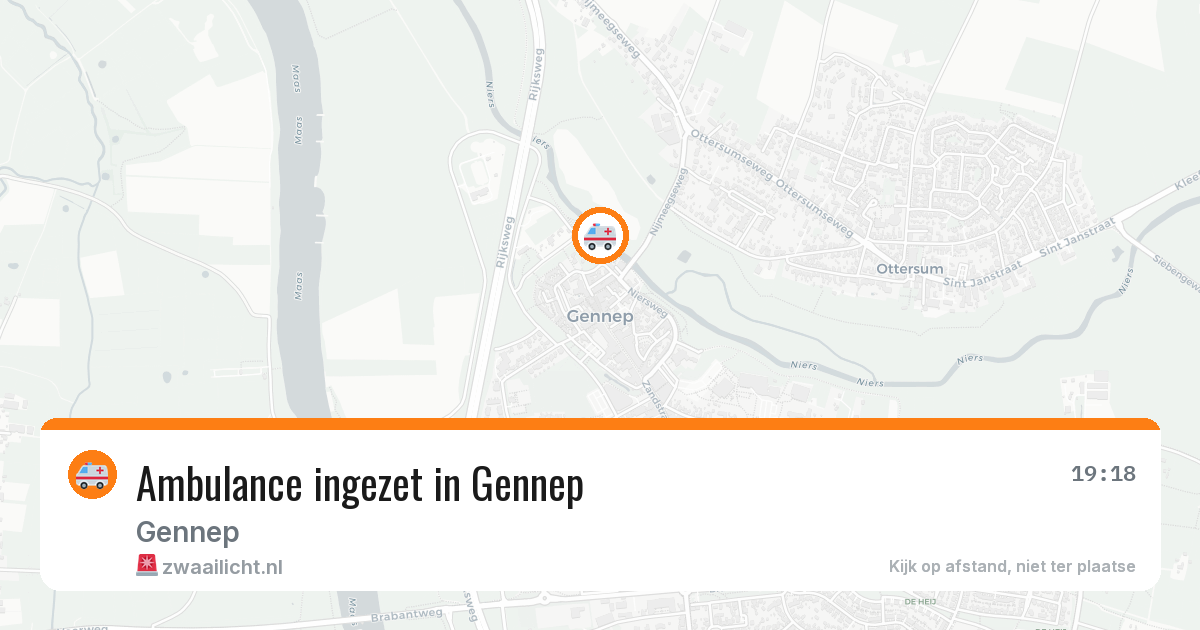 Ambulance ingezet in Gennep — 29 jan 2026