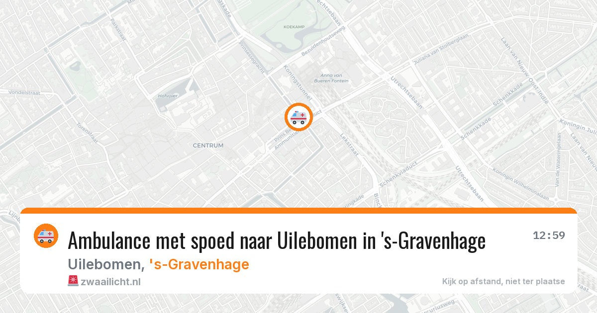Ambulance met spoed naar Uilebomen in 's-Gravenhage — 1 apr 2026