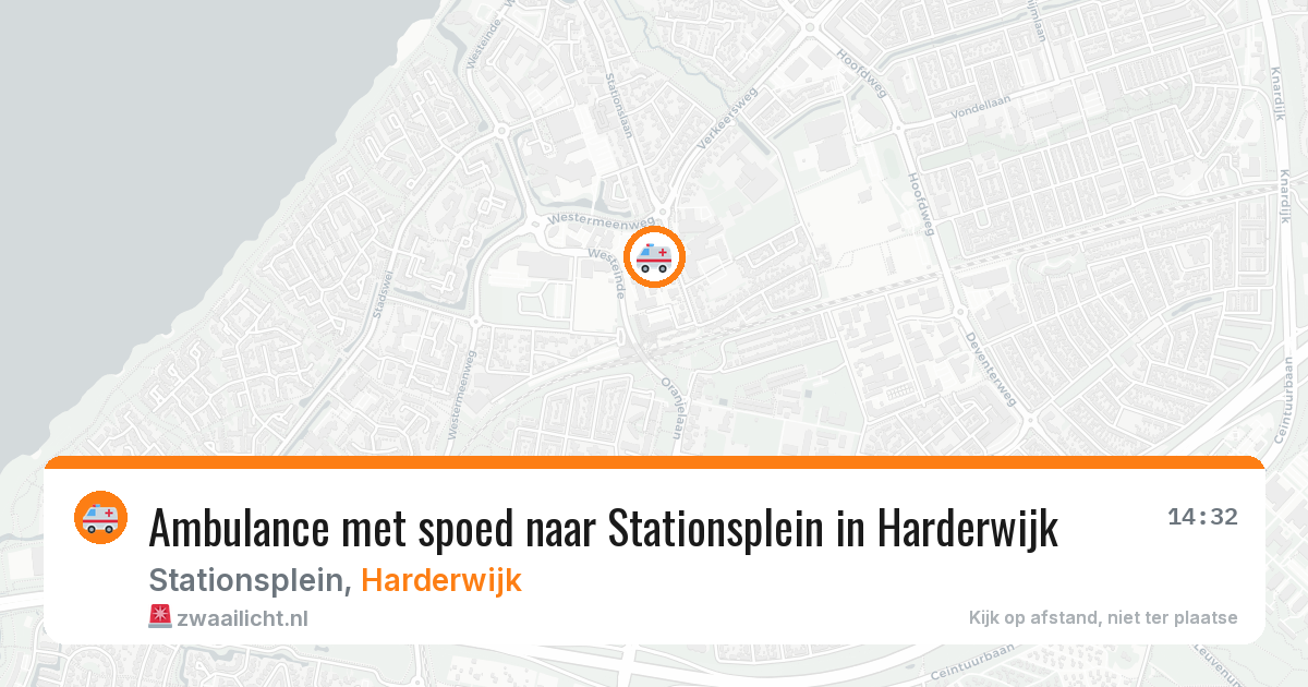 Ambulance met spoed naar Stationsplein in Harderwijk — 8 feb 2026