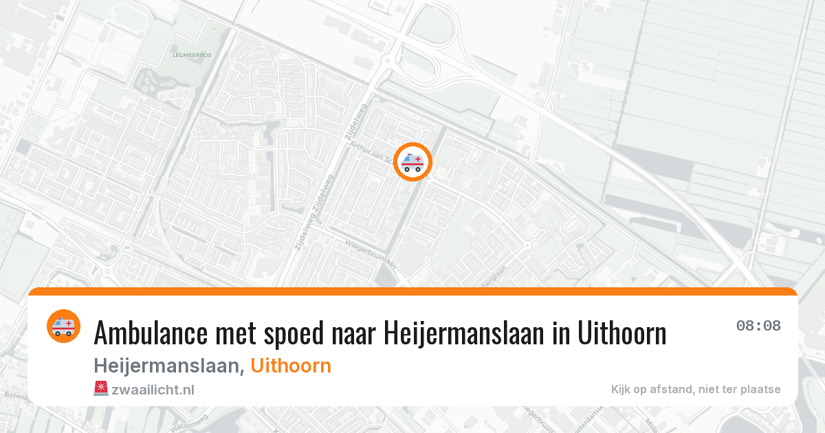 Ambulance met spoed naar Heijermanslaan in Uithoorn — 27 jun 2026