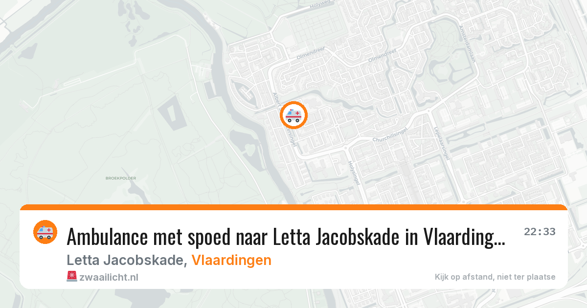 Ambulance met spoed naar Letta Jacobskade in Vlaardingen — 30 jun 2026