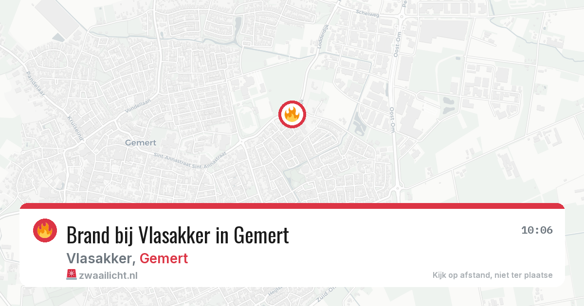 Brand bij Vlasakker in Gemert — 30 jul 2026