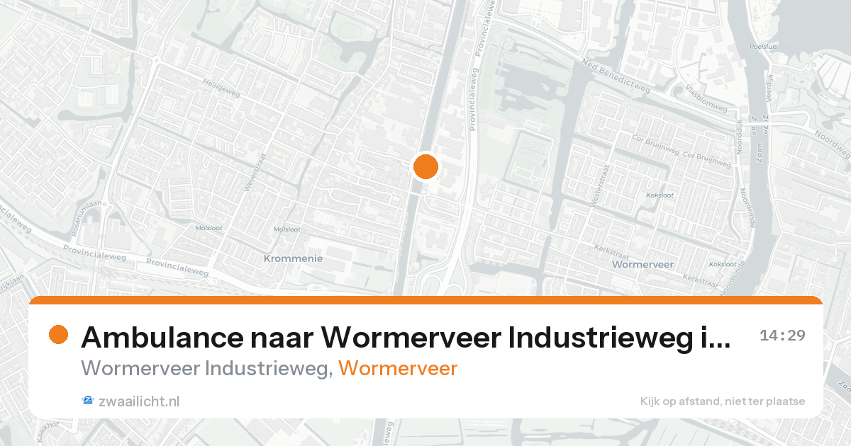 Ambulance naar Wormerveer Industrieweg in Wormerveer — 30 jan 2026