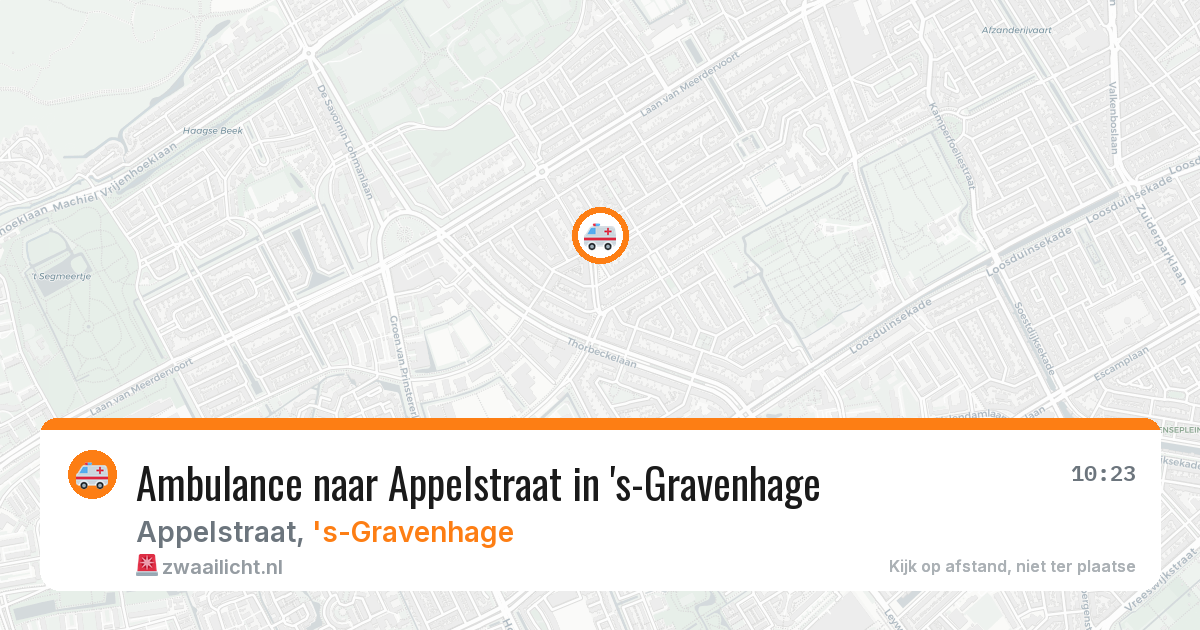 Ambulance naar Appelstraat in 's-Gravenhage — 19 jun 2026