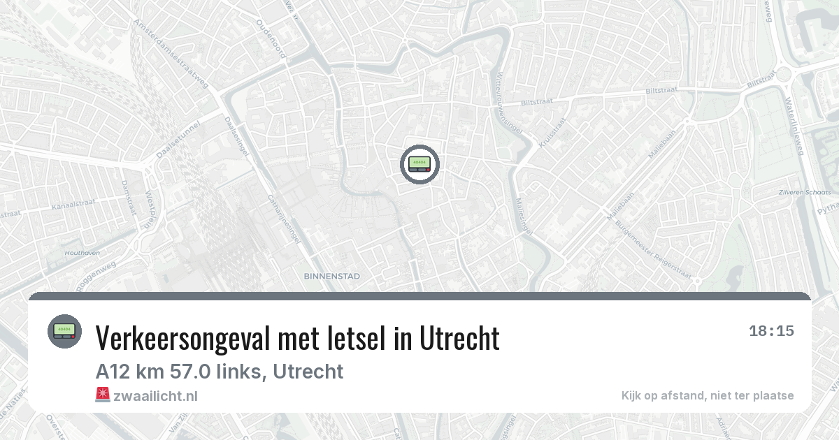 Verkeersongeval met letsel in Utrecht — 19 jan 2026