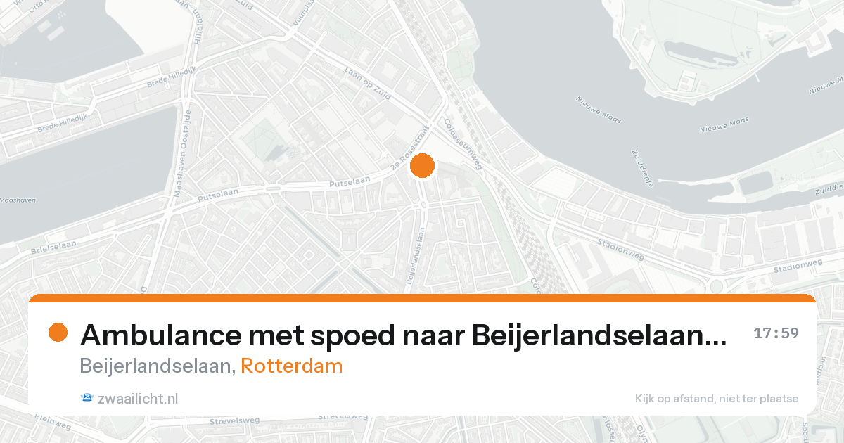Ambulance met spoed naar Beijerlandselaan in Rotterdam — 19 aug 2026