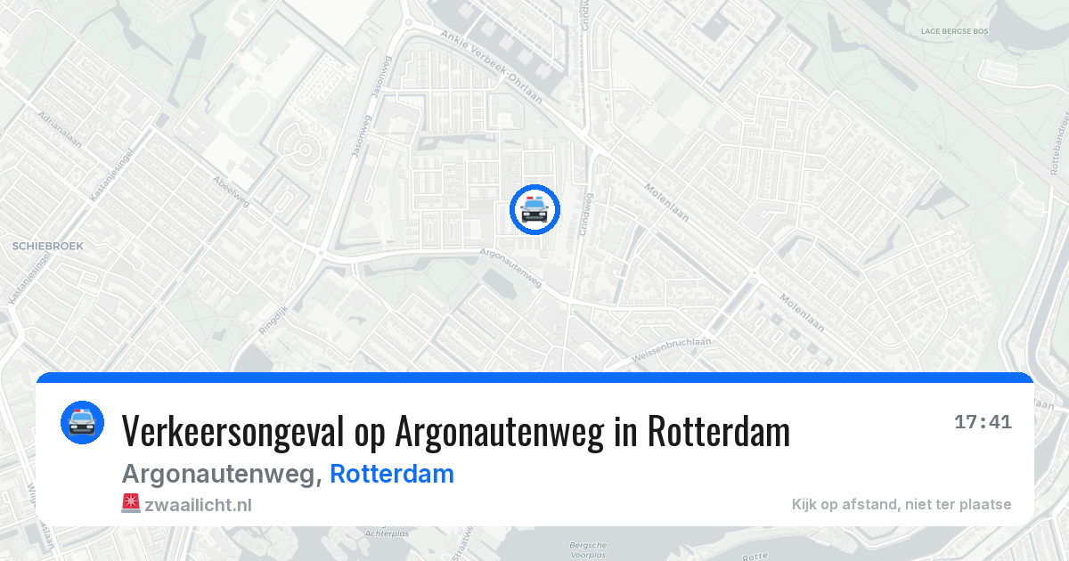 Verkeersongeval op Argonautenweg in Rotterdam — 4 jul 2026