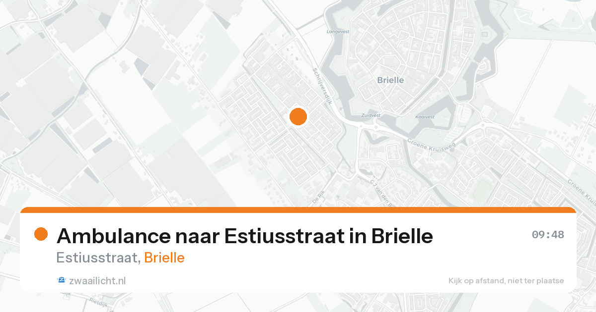 Ambulance naar Estiusstraat in Brielle — 19 aug 2026