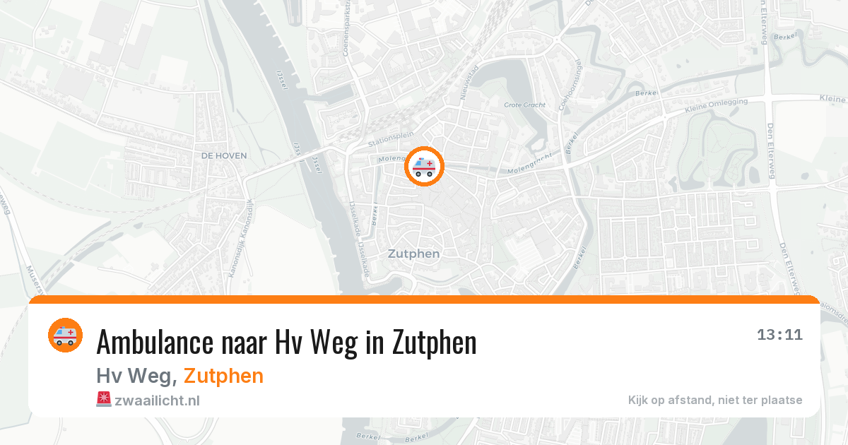 Ambulance naar Hv Weg in Zutphen — 29 jun 2026