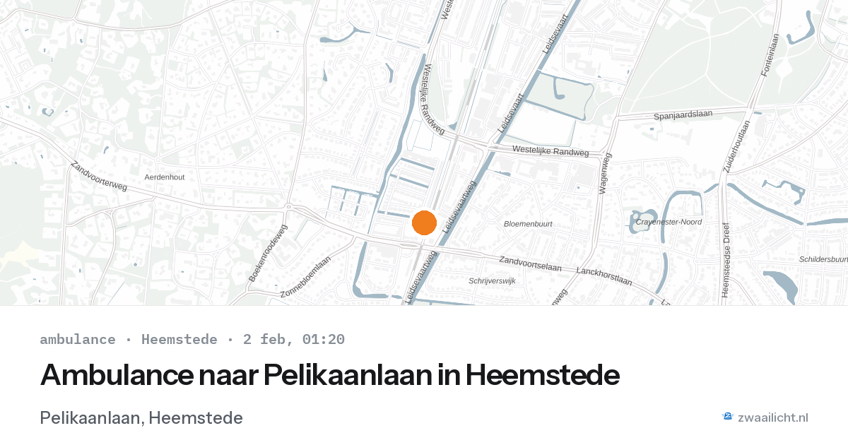 Ambulance naar Pelikaanlaan in Heemstede — 2 feb 2026