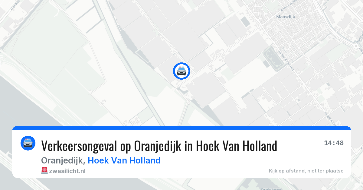 Verkeersongeval op Oranjedijk in Hoek Van Holland — 31 jul 2026