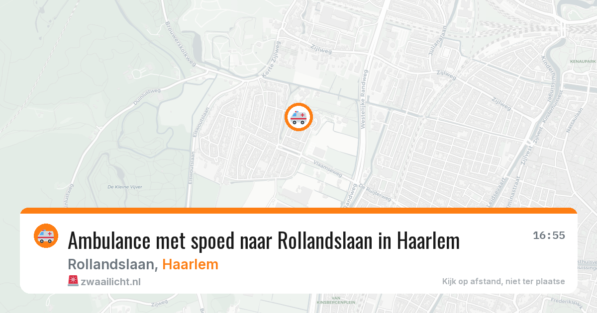 Ambulance met spoed naar Rollandslaan in Haarlem — 6 aug 2026