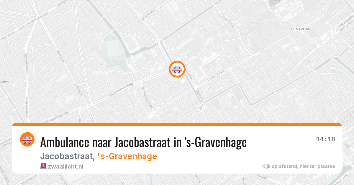 Ambulance naar Jacobastraat in 's-Gravenhage — 25 mei 2026