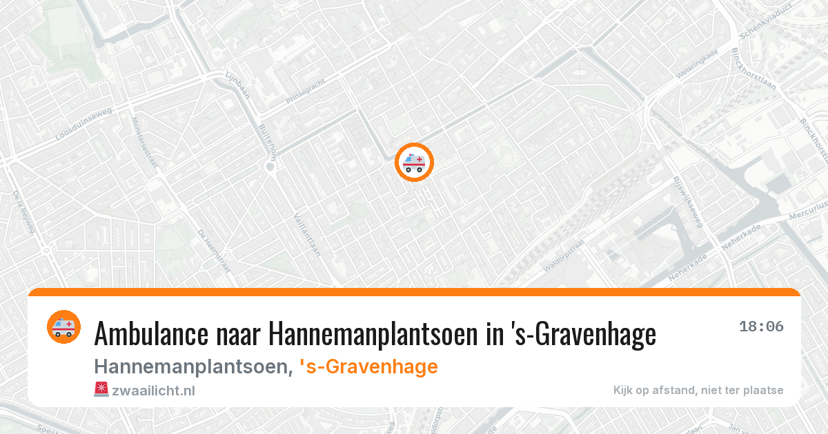 Ambulance naar Hannemanplantsoen in 's-Gravenhage — 11 aug 2026