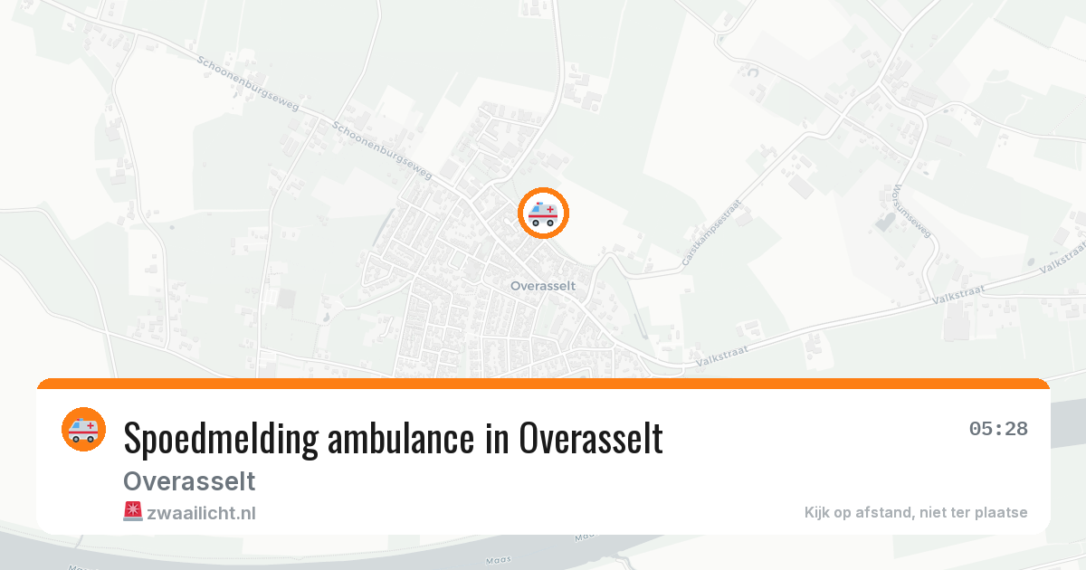 Spoedmelding ambulance in Overasselt — 4 feb 2026