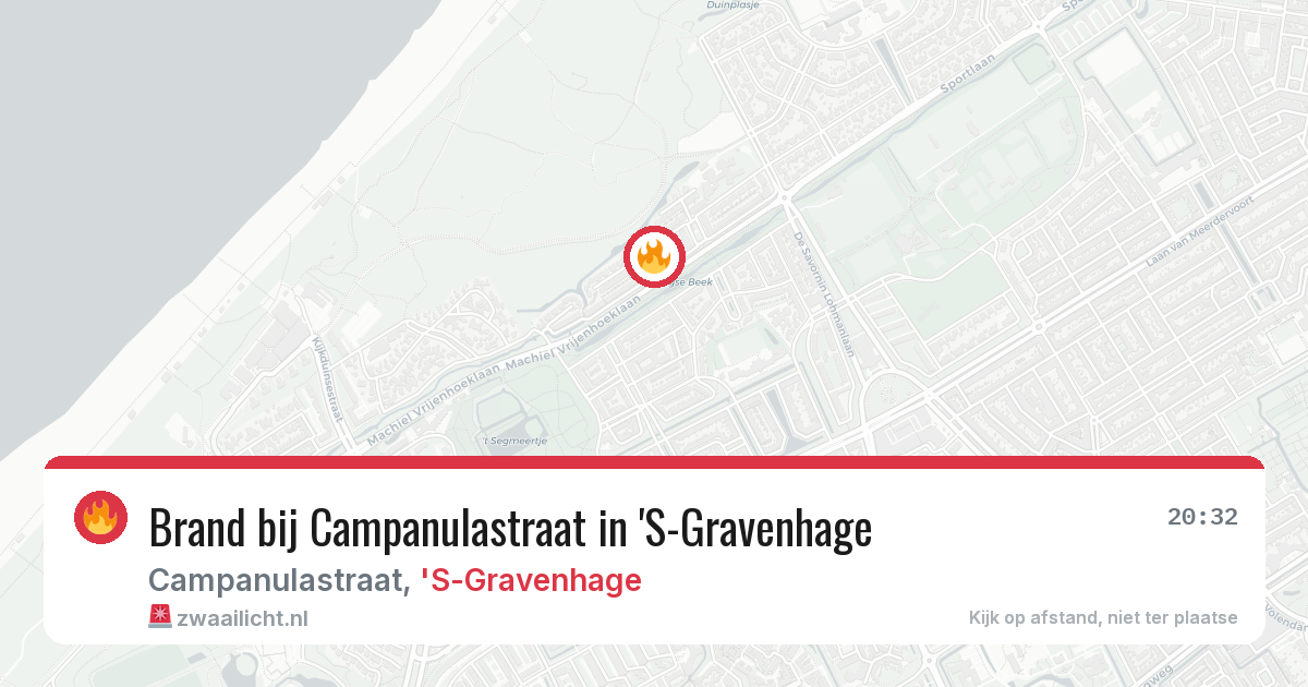 Brand bij Campanulastraat in 'S-Gravenhage — 5 mei 2026