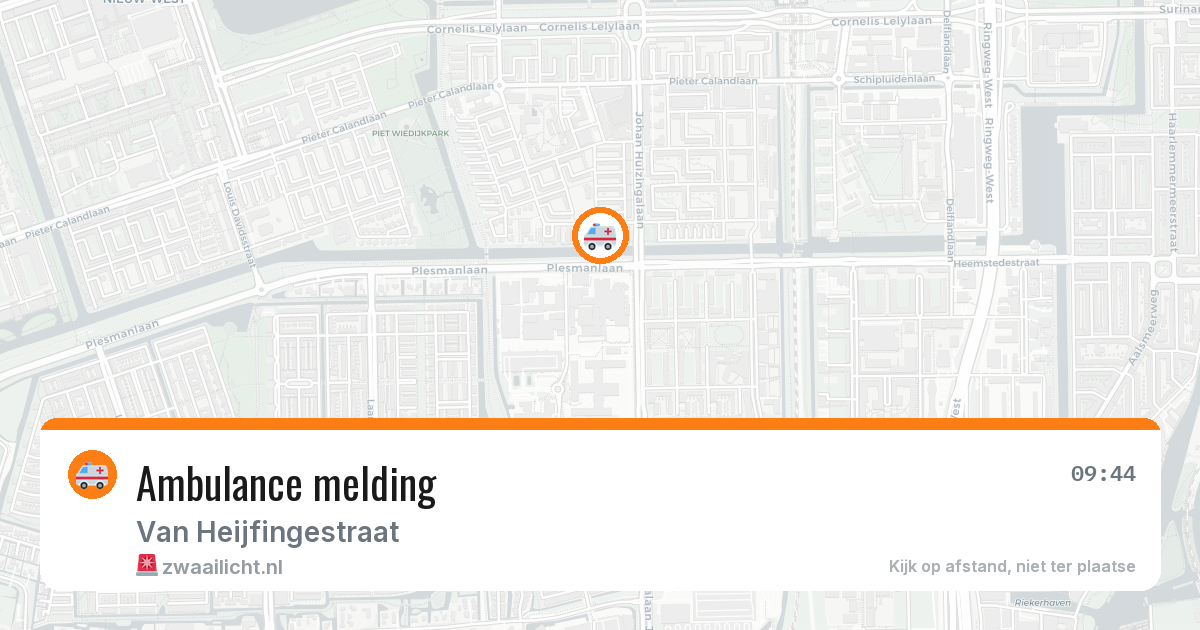 Ambulance melding — 13 jun 2026
