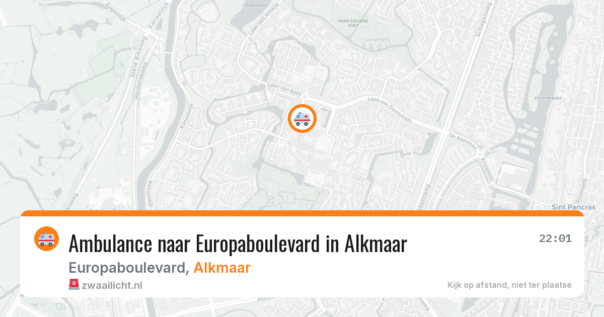Ambulance naar Europaboulevard in Alkmaar — 29 jan 2026
