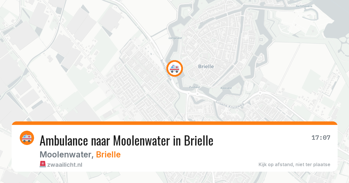 Ambulance naar Moolenwater in Brielle — 29 mei 2026
