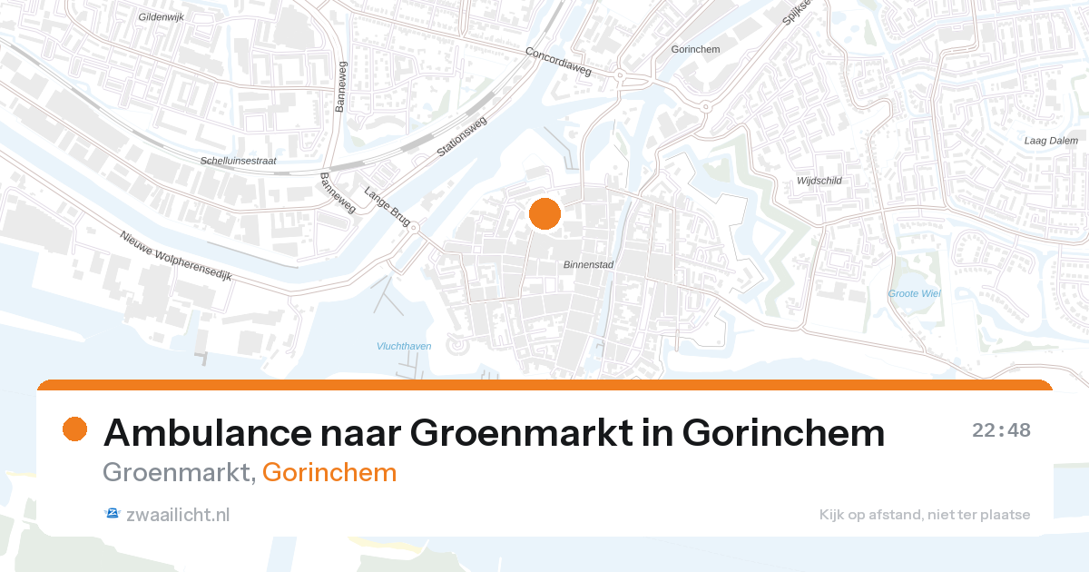 Ambulance naar Groenmarkt in Gorinchem — 26 aug 2026
