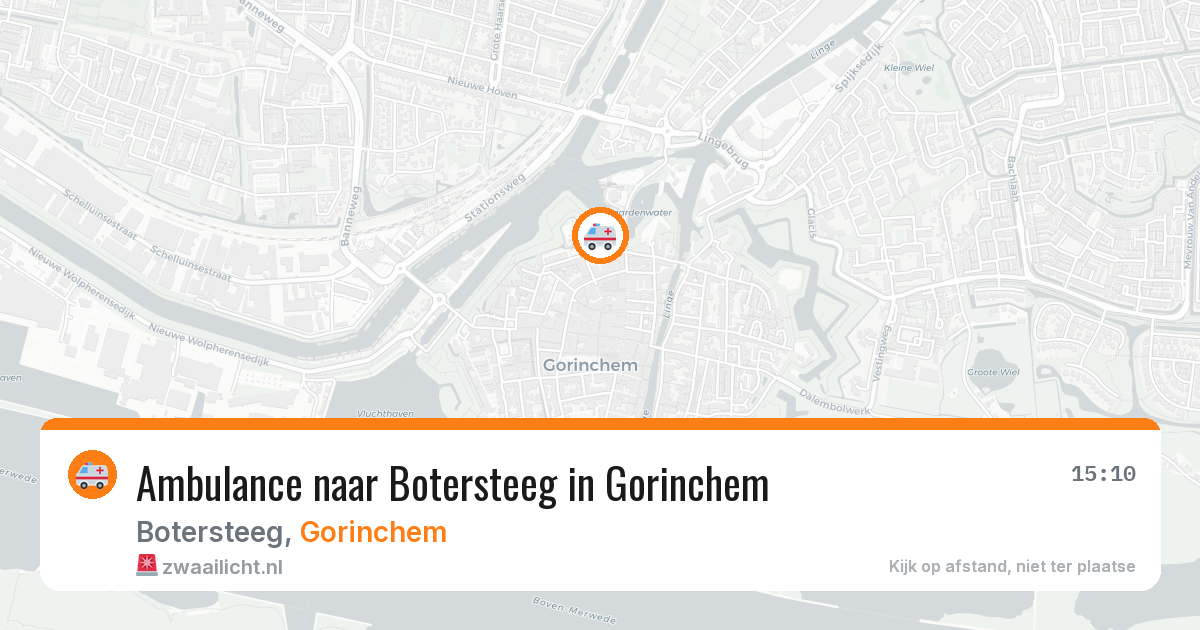 Ambulance naar Botersteeg in Gorinchem — 17 mrt 2026