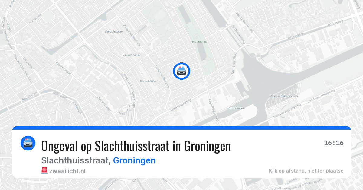 Ongeval op Slachthuisstraat in Groningen — 27 jul 2026