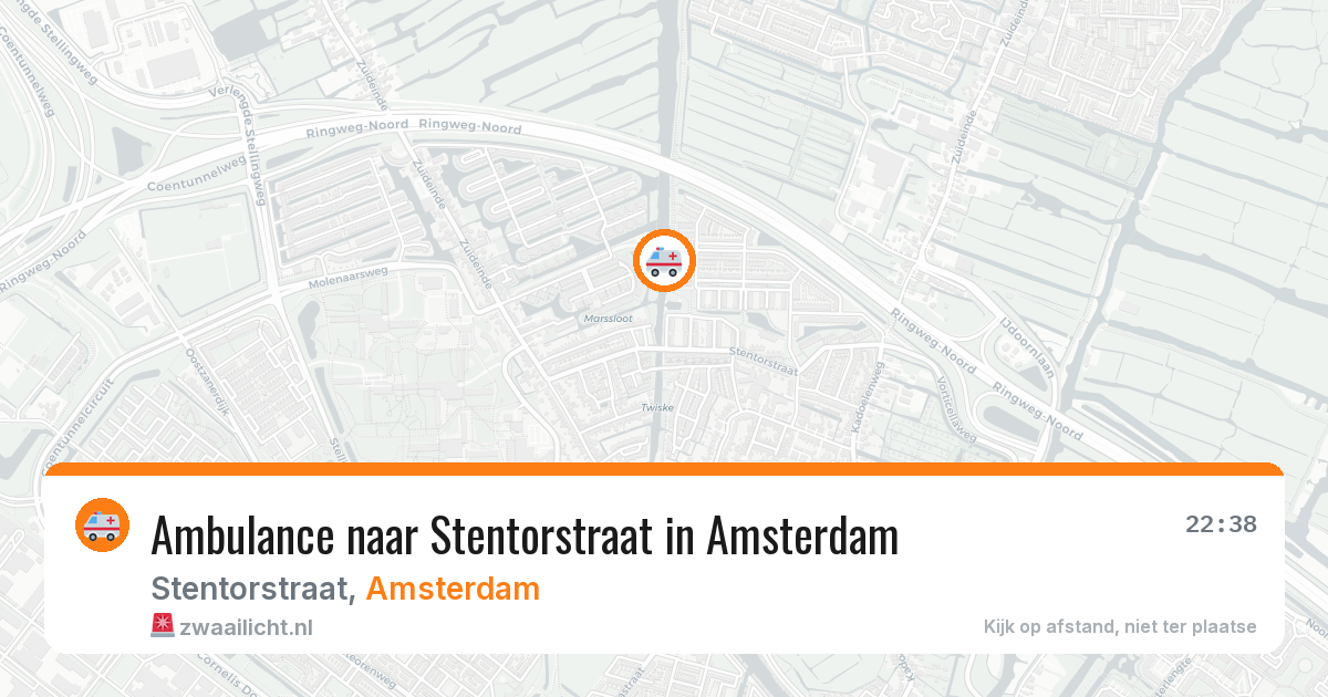 Ambulance naar Stentorstraat in Amsterdam — 11 apr 2026