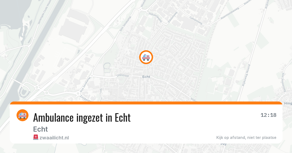 Ambulance ingezet in Echt — 28 jun 2026