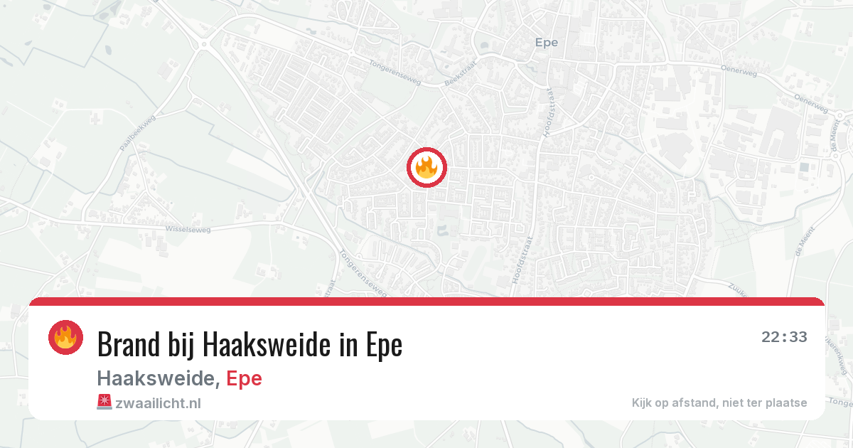 Brand bij Haaksweide in Epe — 16 jun 2026