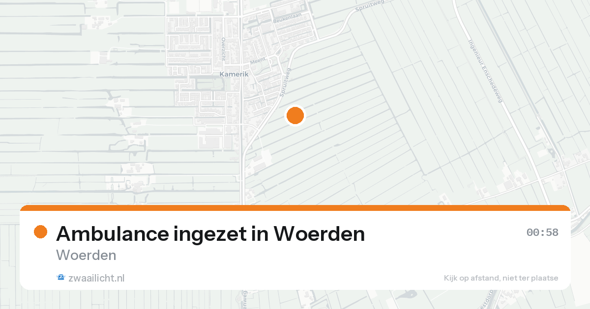 Ambulance ingezet in Woerden — 15 aug 2026